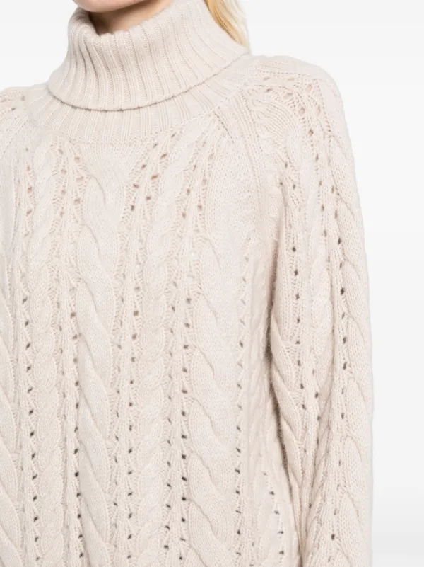 roll-neck Cashmere Jumper Neutrals FARFETCH OM