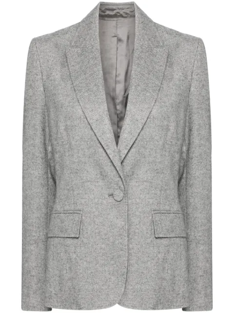 N.Peal wool-blend single-breasted blazer