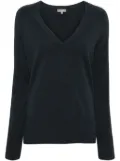 N.Peal Relaxed V-Neck Cashmere Jumper - Blue