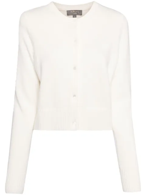 N.Peal Kaschmircardigan mit Rundhalsausschnitt