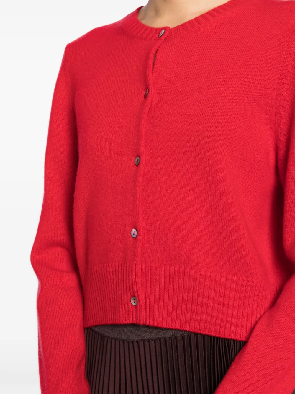 N.Peal Cropped kasjmier vest Rood