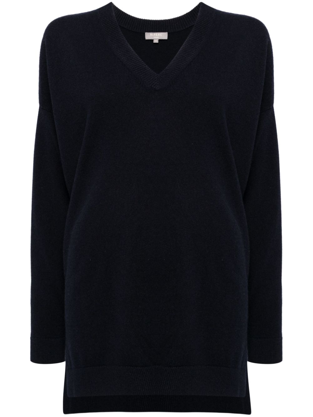 N.Peal longline cashmere jumper - Blue