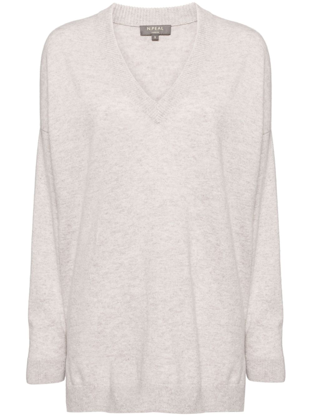 N.Peal longline cashmere jumper - Neutrals