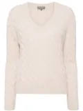 N.Peal cable-knitted jumper - Neutrals