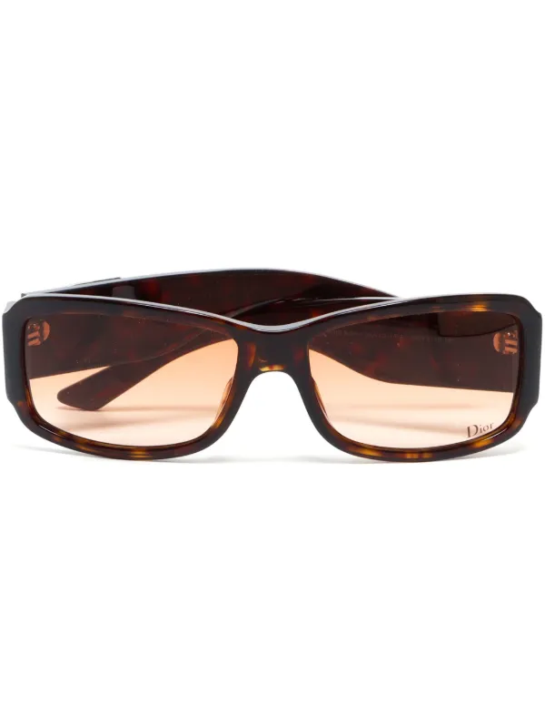 Christian Dior Pre Owned Cottage 3 Sunglasses Brown FARFETCH TR