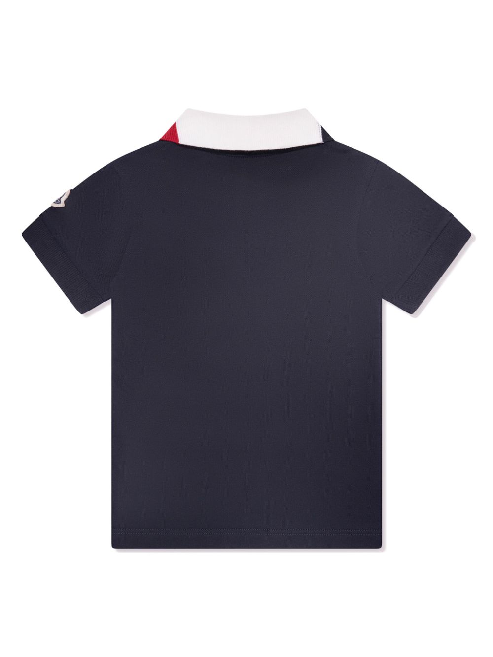 Moncler Enfant logo-patch polo shirt - Blauw