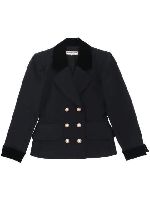 Saint Laurent Pre-Owned 1970s wool double-breasted jacket