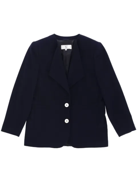 Valentino Garavani Pre-Owned 1980s wool single-breasted jacket