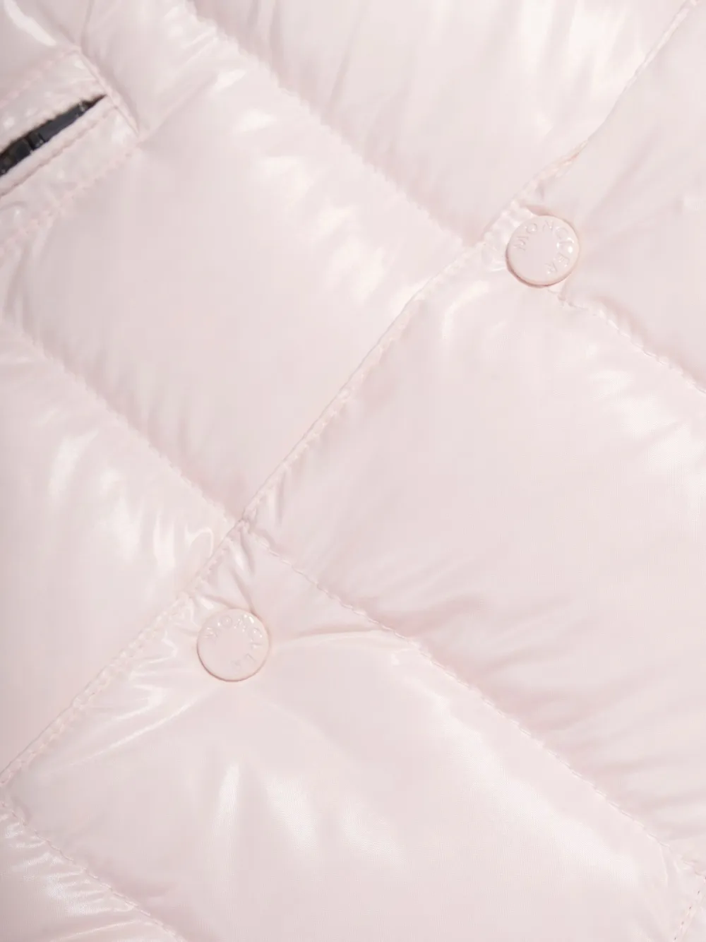 Moncler Enfant Gilet met logo-applicatie Roze