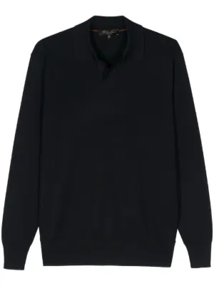 Brioni ジップ ポロシャツ | ブルー | FARFETCH JP
