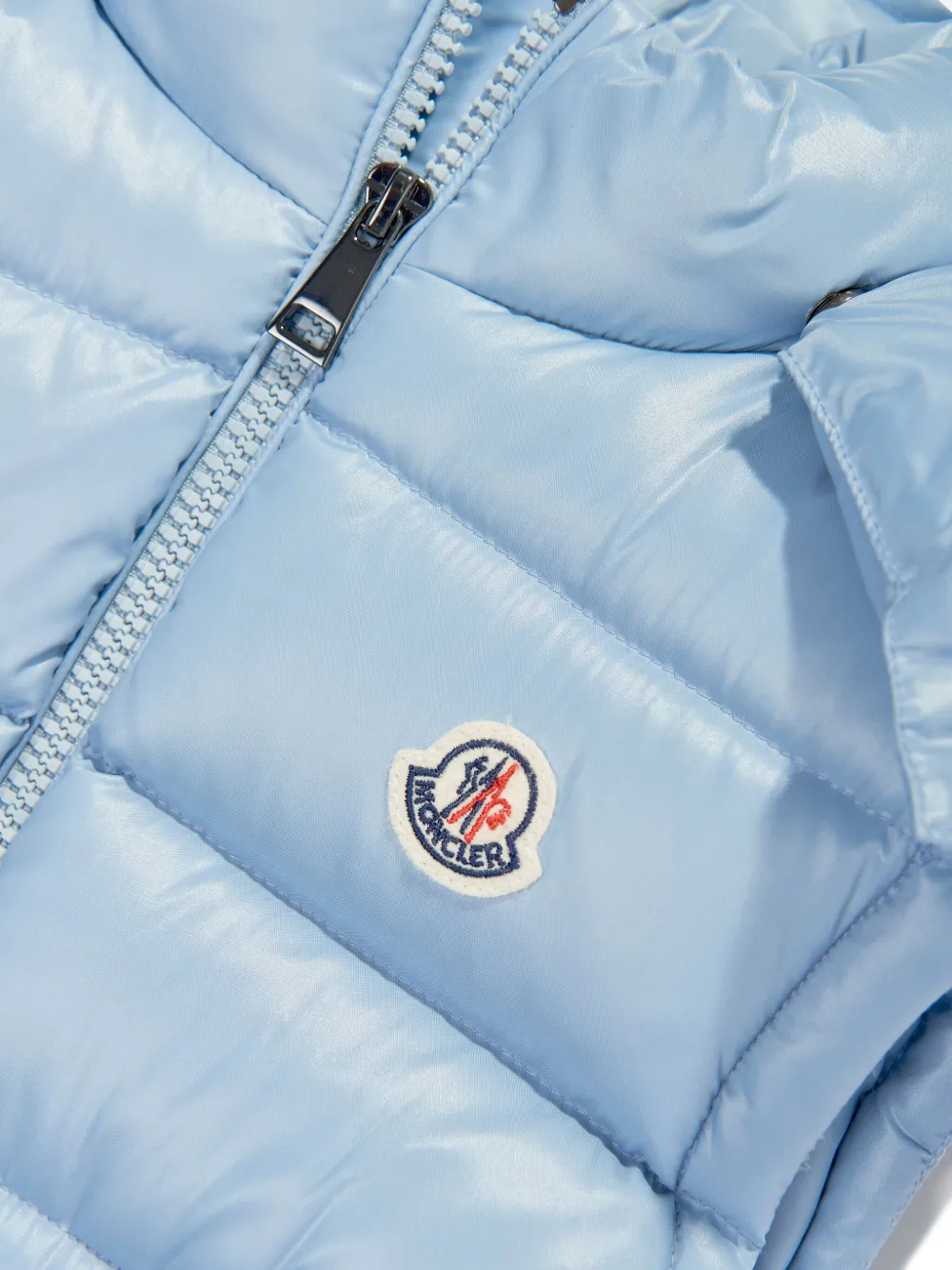 Moncler Enfant Bodywarmer met logopatch Blauw