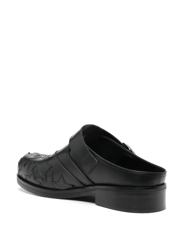 【関税込み】Stefan Cooke ブラック Star Biker ミュール Stefan Cooke Star Biker Mules | Black | FARFETCH