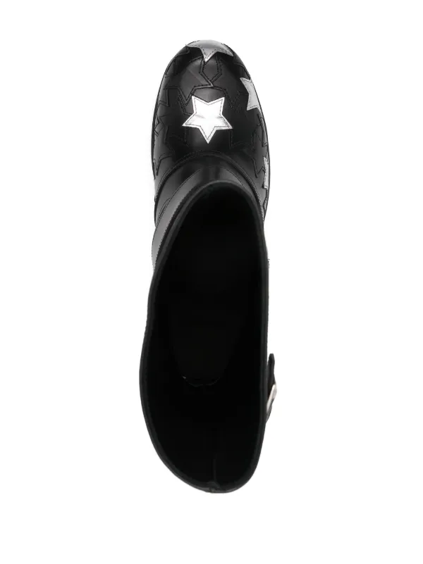 Stefan Cooke Star Biker Boots | Black | FARFETCH