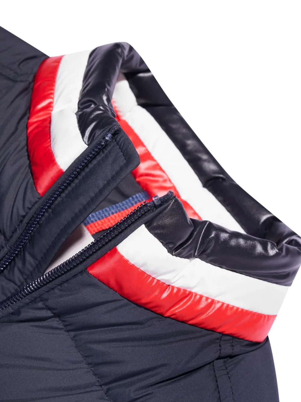 Moncler Enfant Gilet met logo-applicatie Blauw