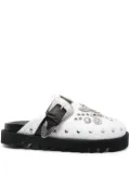 Toga Pulla metal-eyelet mules - White