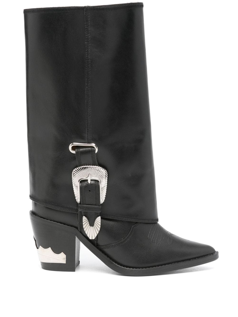 Toga Pulla 70mm buckle-detailed boots Black