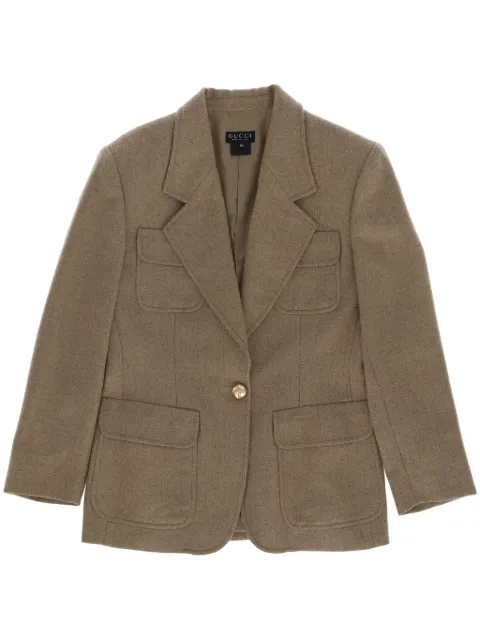 Gucci Pre-Owned 1980s wool single-breasted blazer