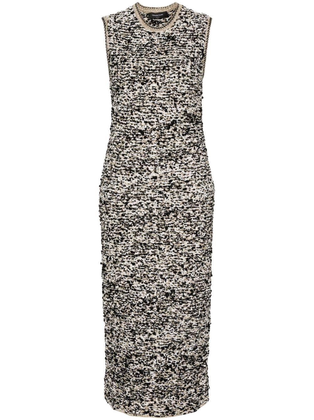 bouclé maxi dress