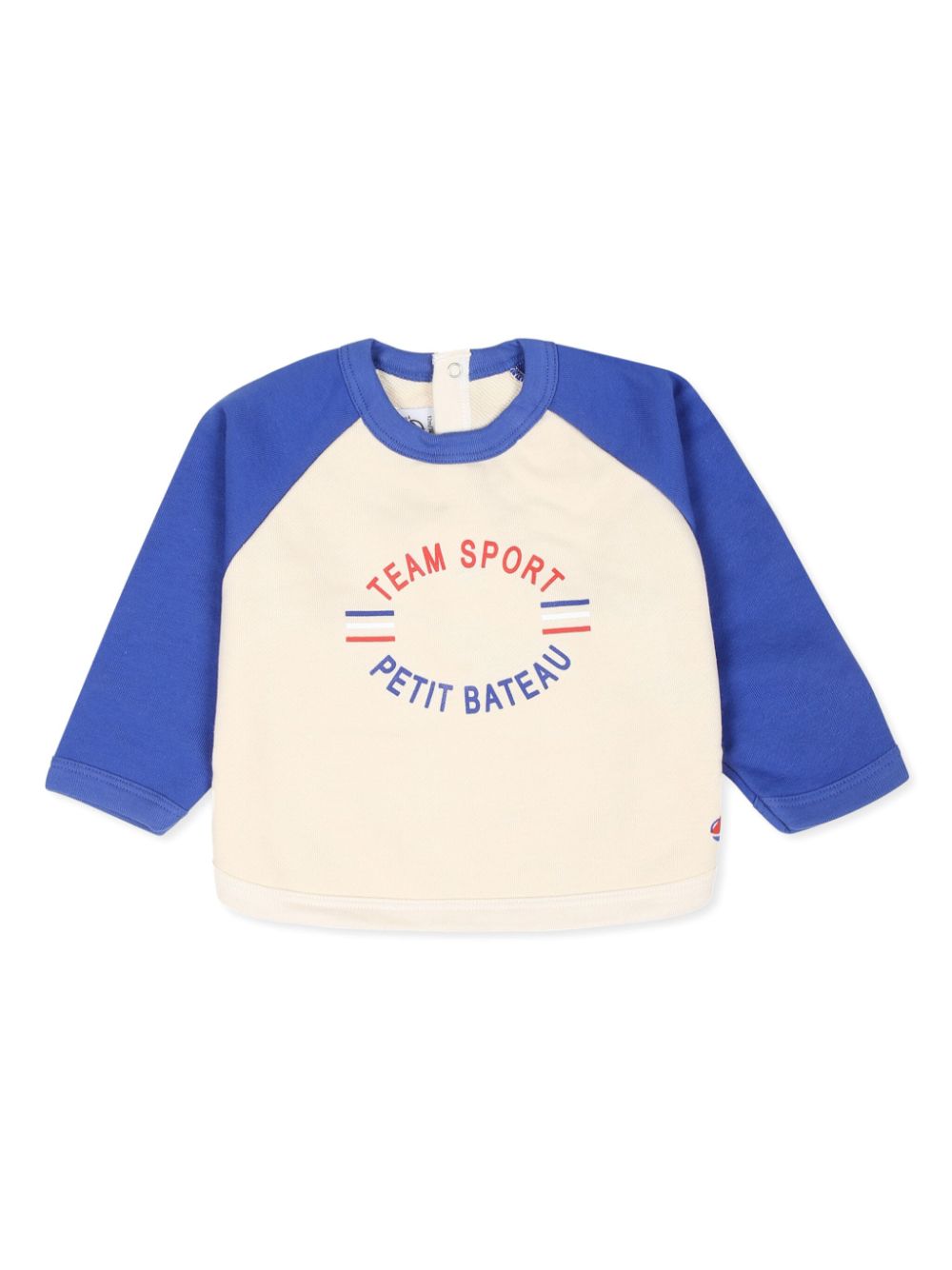 Shop Petit Bateau Logo-print Sweatshirt In White