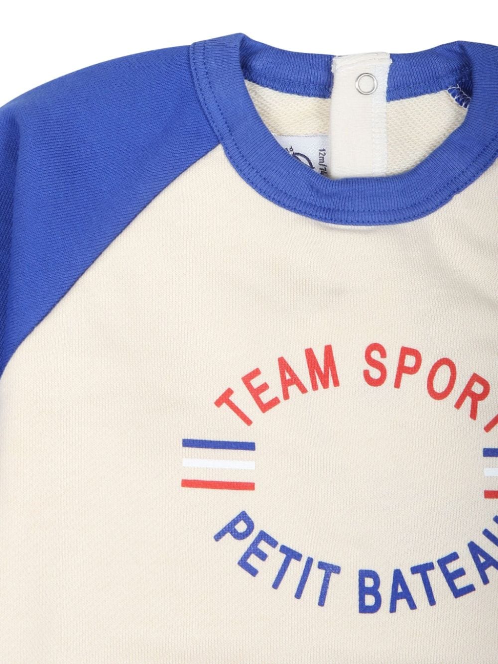 Shop Petit Bateau Logo-print Sweatshirt In White