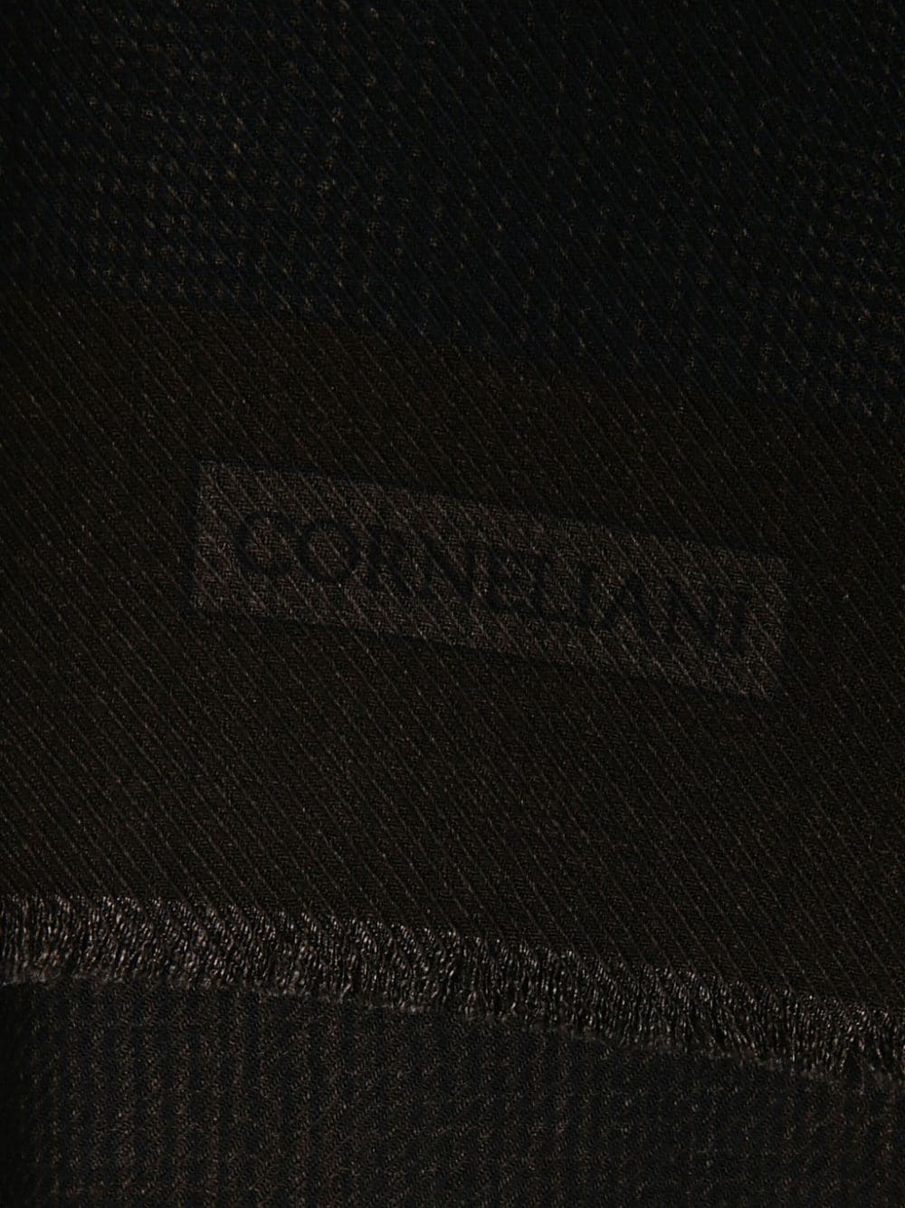 Corneliani logo-jacquard scarf - Blauw