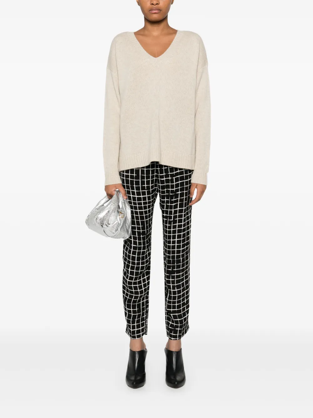 Eric Bompard V-neck sweater - Bruin