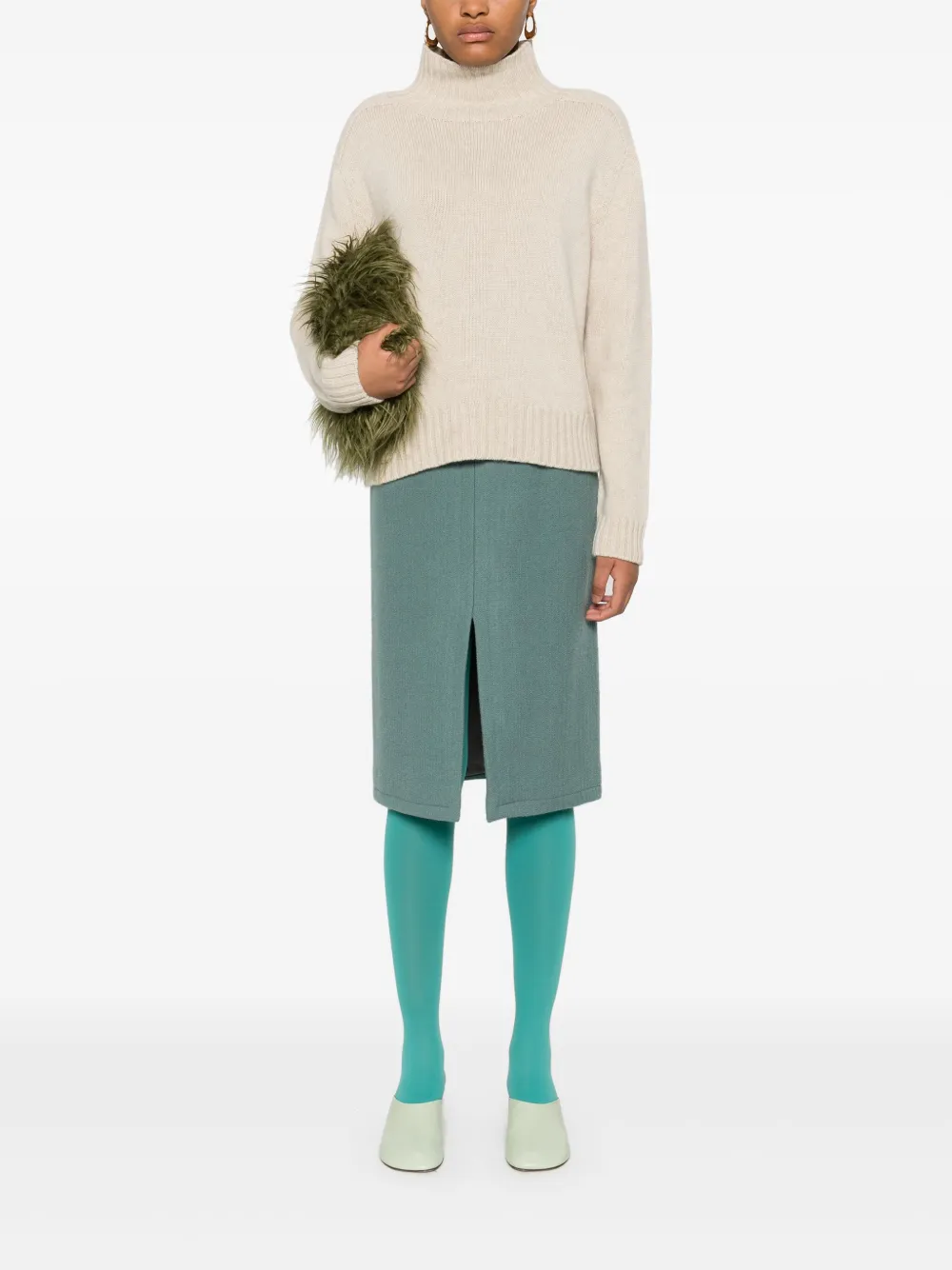Eric Bompard high-neck sweater - Beige