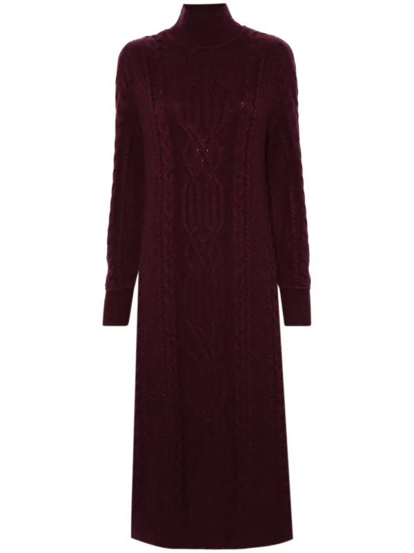Eric Bompard Robe Longue En Maille Torsadee Farfetch
