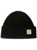 JW Anderson logo patch beanie - Black