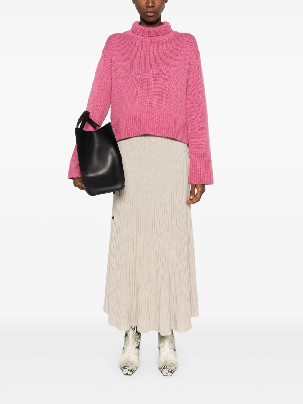 Eric Bompard Rok met knopen - Beige