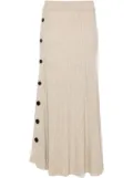 Eric Bompard buttoned maxi skirt - Neutrals