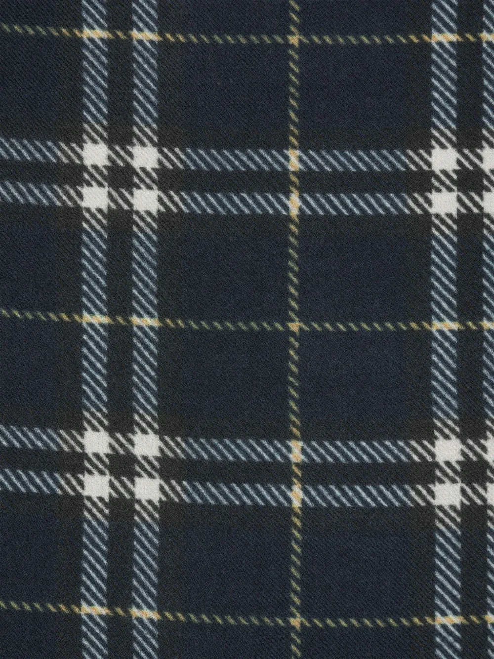 Eric Bompard Sjaal met tartan ruit - Blauw