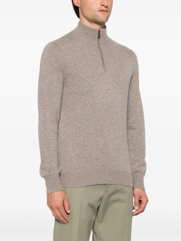 Eric Bompard ジップネック セーター | ブラウン | FARFETCH JP