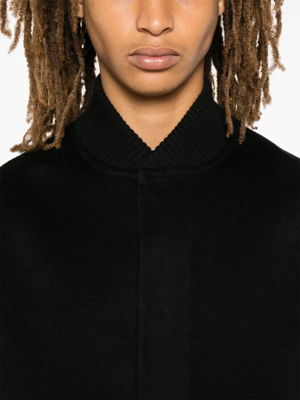 Bompard Double-sided Bomber Jacket In Black