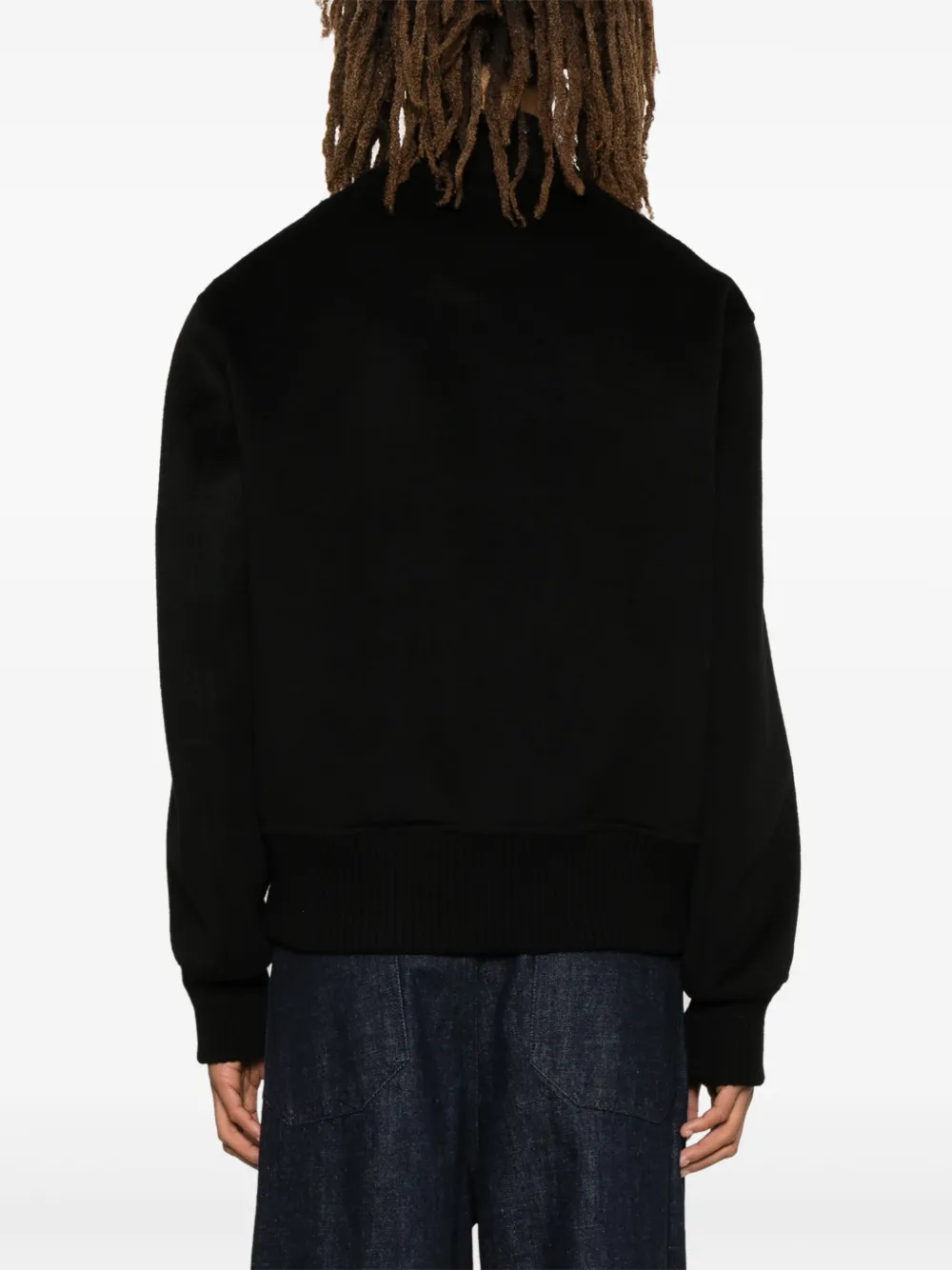 Bompard Double-sided Bomber Jacket In Black