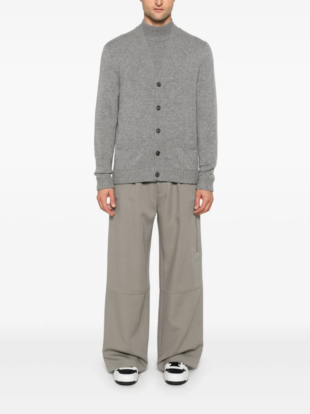 Eric Bompard Trui met hoge hals - Grijs