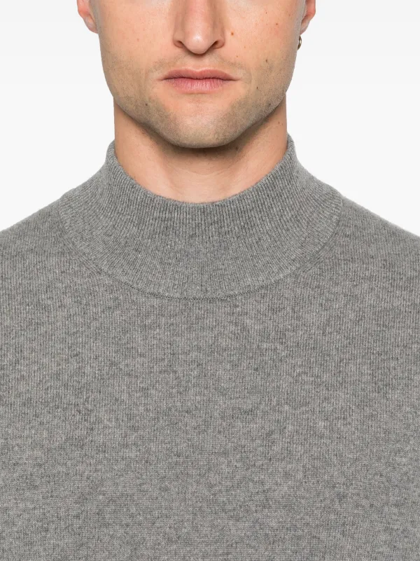 Eric Bompard high neck Sweater Grey FARFETCH AE