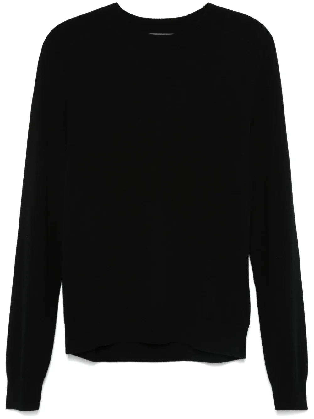 hammer-sleeve round-neck sweater