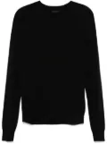 Eric Bompard hammer-sleeve round-neck sweater - Black