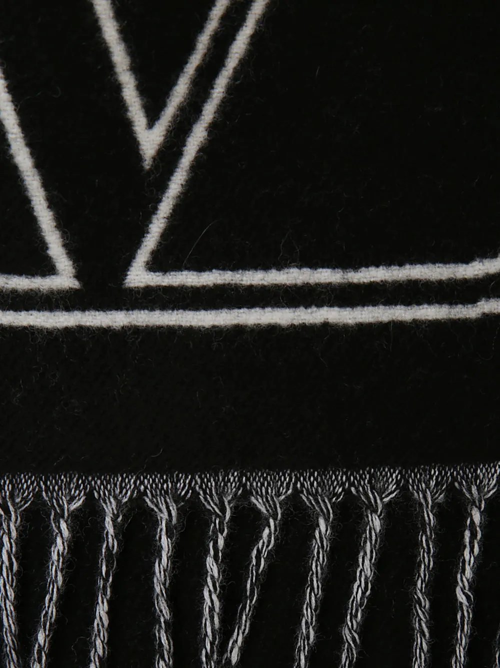 Valentino Garavani Yoni scarf - Zwart