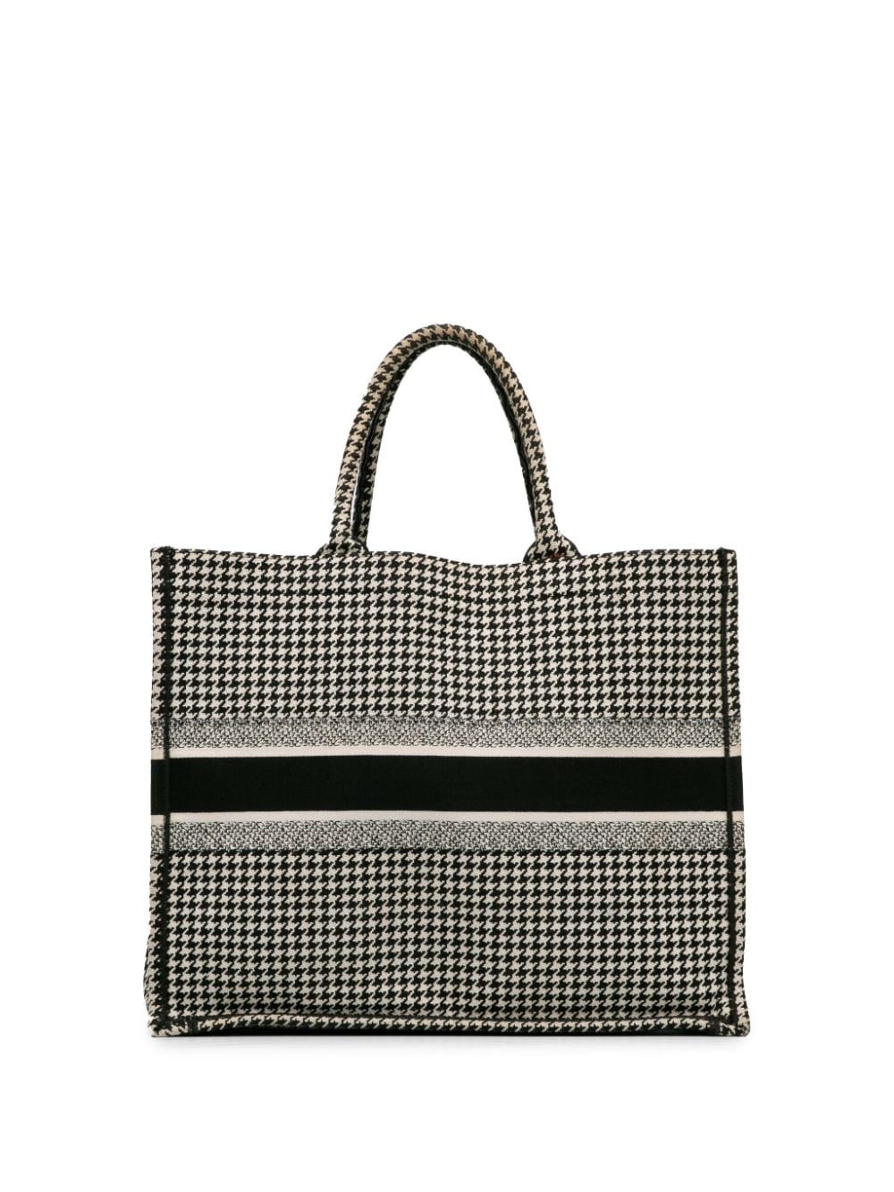 Christian Dior Pre-Owned 2019 Large Houndstooth Book tote bag - Zwart