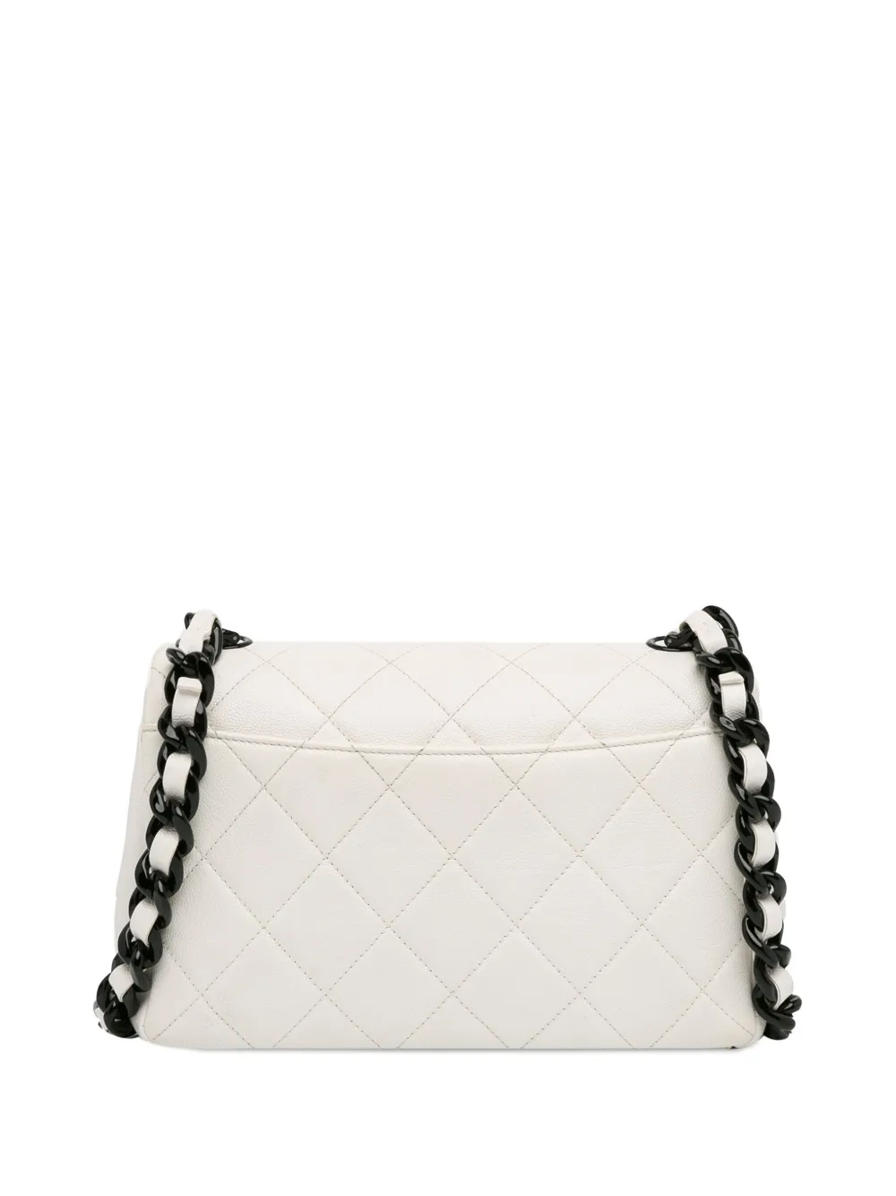 CHANEL Pre Owned 2020 Medium Caviar My Everything Flap Crossbody Bag White FARFETCH TR
