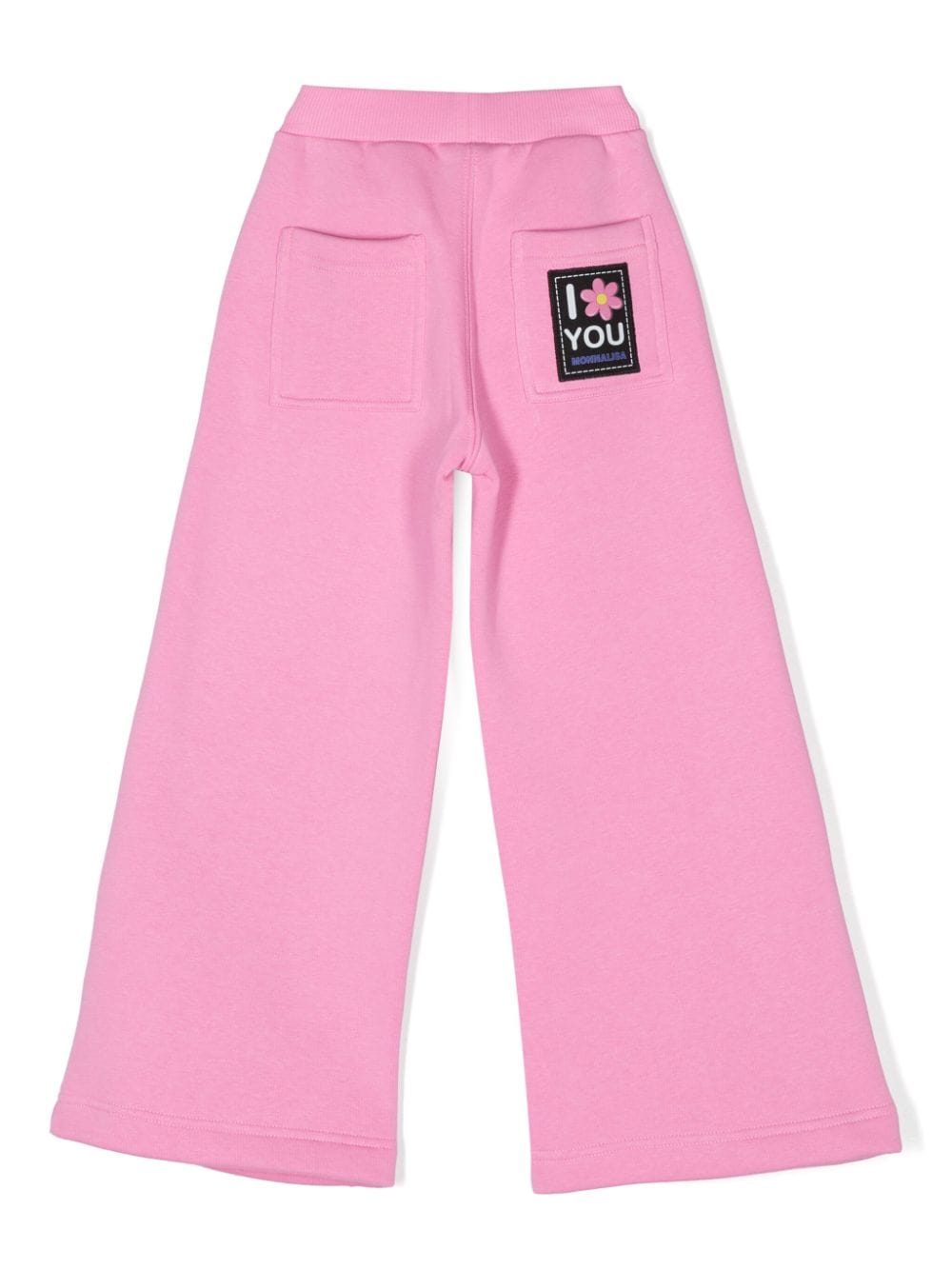 Monnalisa wide-leg track pants - Roze