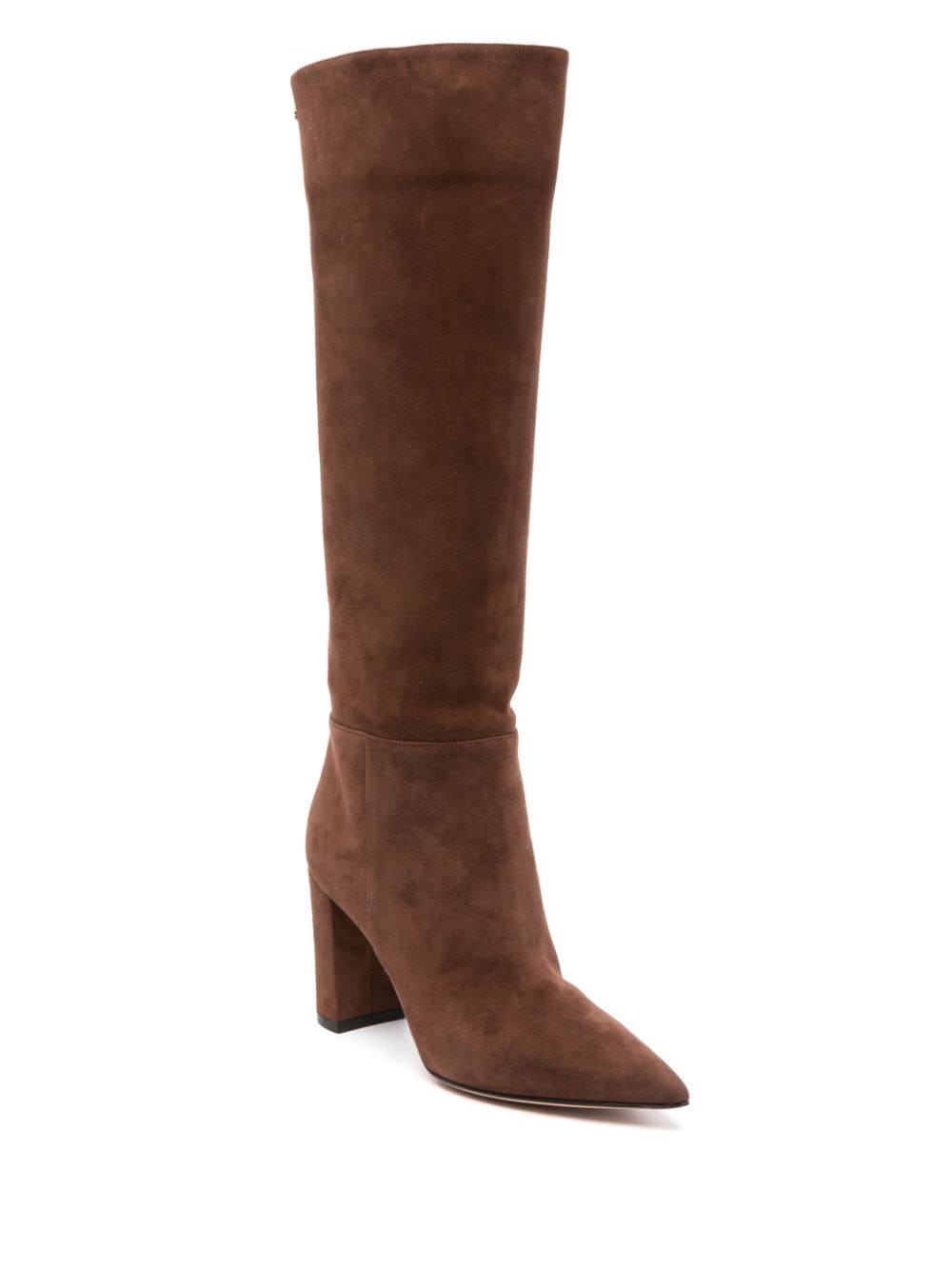 Shop Gianvito Rossi 85mm Piper Boots In Brown