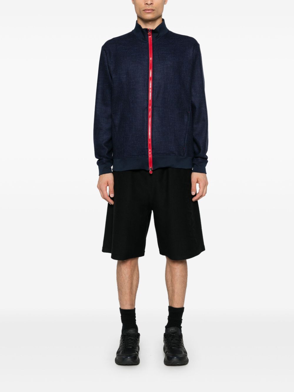 Kiton zip-up sweatshirt - Blauw