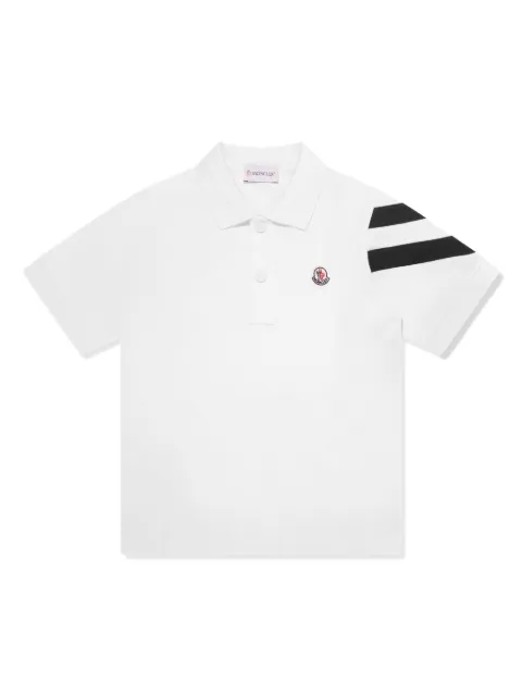 Moncler Enfant logo-patch polo shirt
