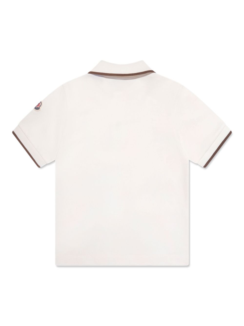 Moncler Enfant logo-print polo shirt - Wit