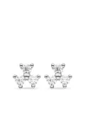 VEYNOU 14kt white gold Fleur diamond stud earrings - Silver