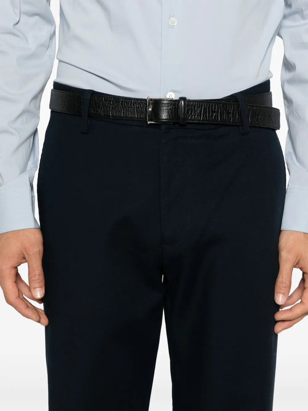 Emporio Armani logo-plaque trousers Men