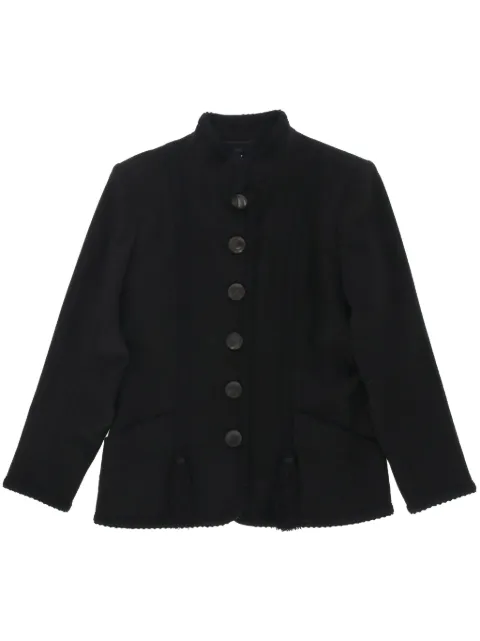 Saint Laurent Pre-Owned chamarra con botones 1980